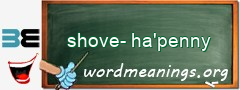 WordMeaning blackboard for shove-ha'penny